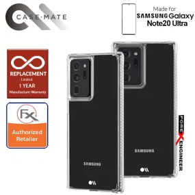 Case Mate Tough Clear Plus for Samsung Galaxy Note 20 Ultra 5G 2020 - with Micropel antimicrobial protection ( Clear ) ( Barcode : 846127195287 )