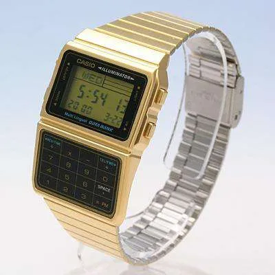 Casio DBC-611G-1DF Gold Plated Calculator Watch For Men and Women