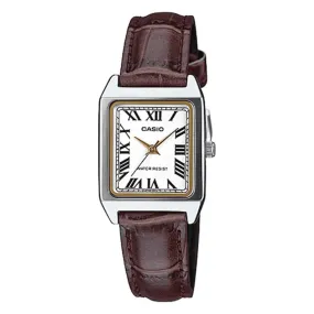 Casio LTP-V007L-7B2 Brown Leather Watch for Women