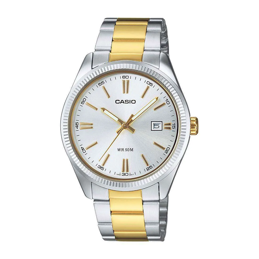 Casio MTP-1302SG-7AVDF Two Tone Stainless Steel Strap Watch for Men