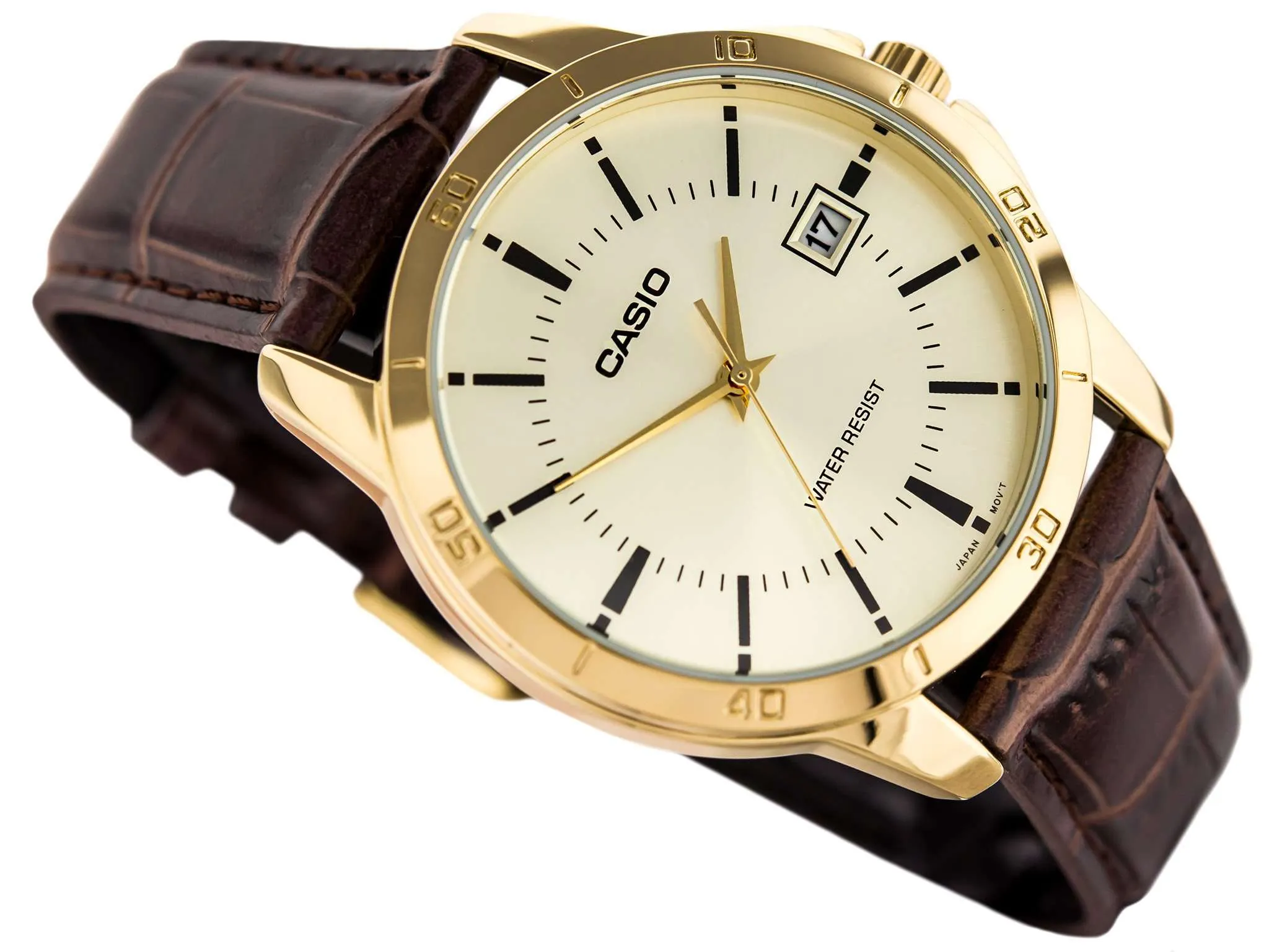 Casio MTP-V004GL-9A Brown Leather Watch for Men