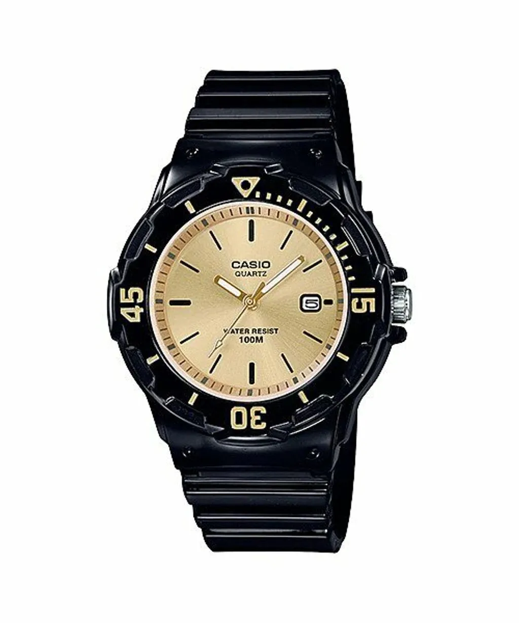 Casio Women's Watch Analogue Black Gold LRW-200H-9EVDF