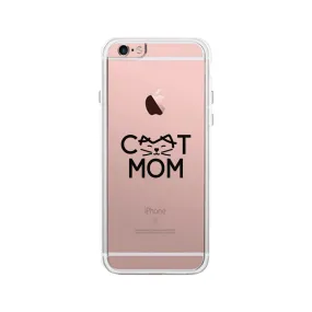 Cat Mom Clear Phone Case Unique Graphic Phone Case For Cat Lover