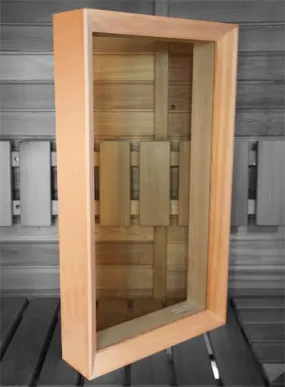 Cedar Sauna Window 18 x 32 Clear