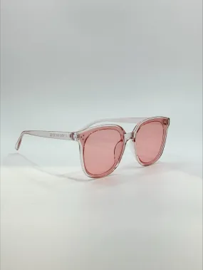 CeeCee Pink Clear Sunglasses