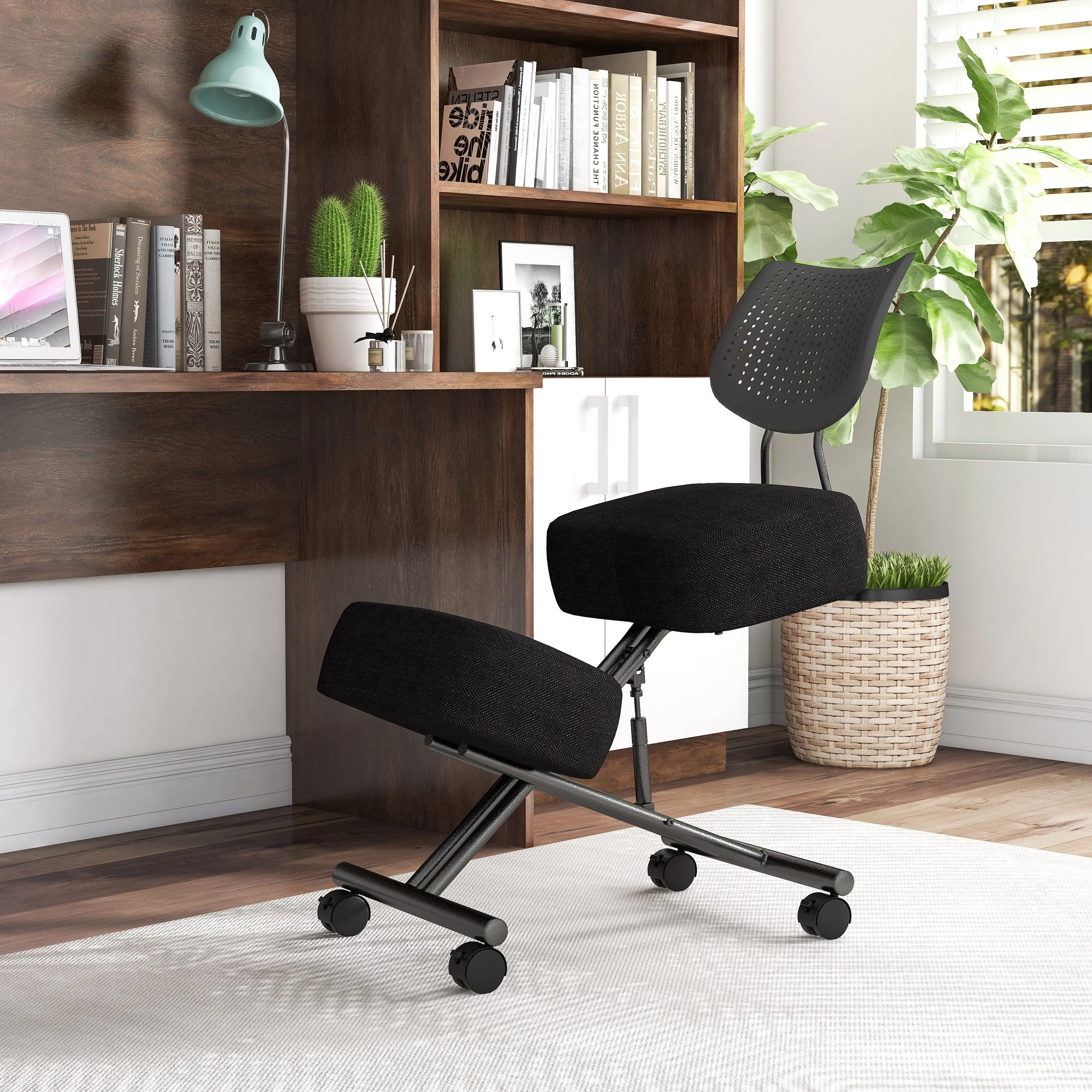 Charter Modern Height Adjustable Ergonomic Kneeling Task Chair