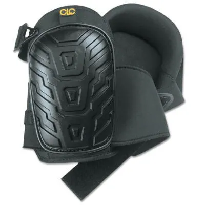 CLC Custom Leather Craft Professional Tread-Pattern Kneepads, Slide Buckle, Black, 345