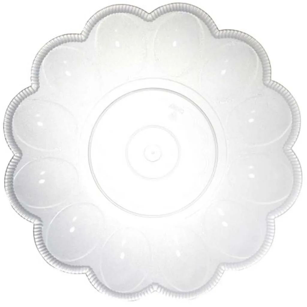 Clear Egg Dish 9.5in