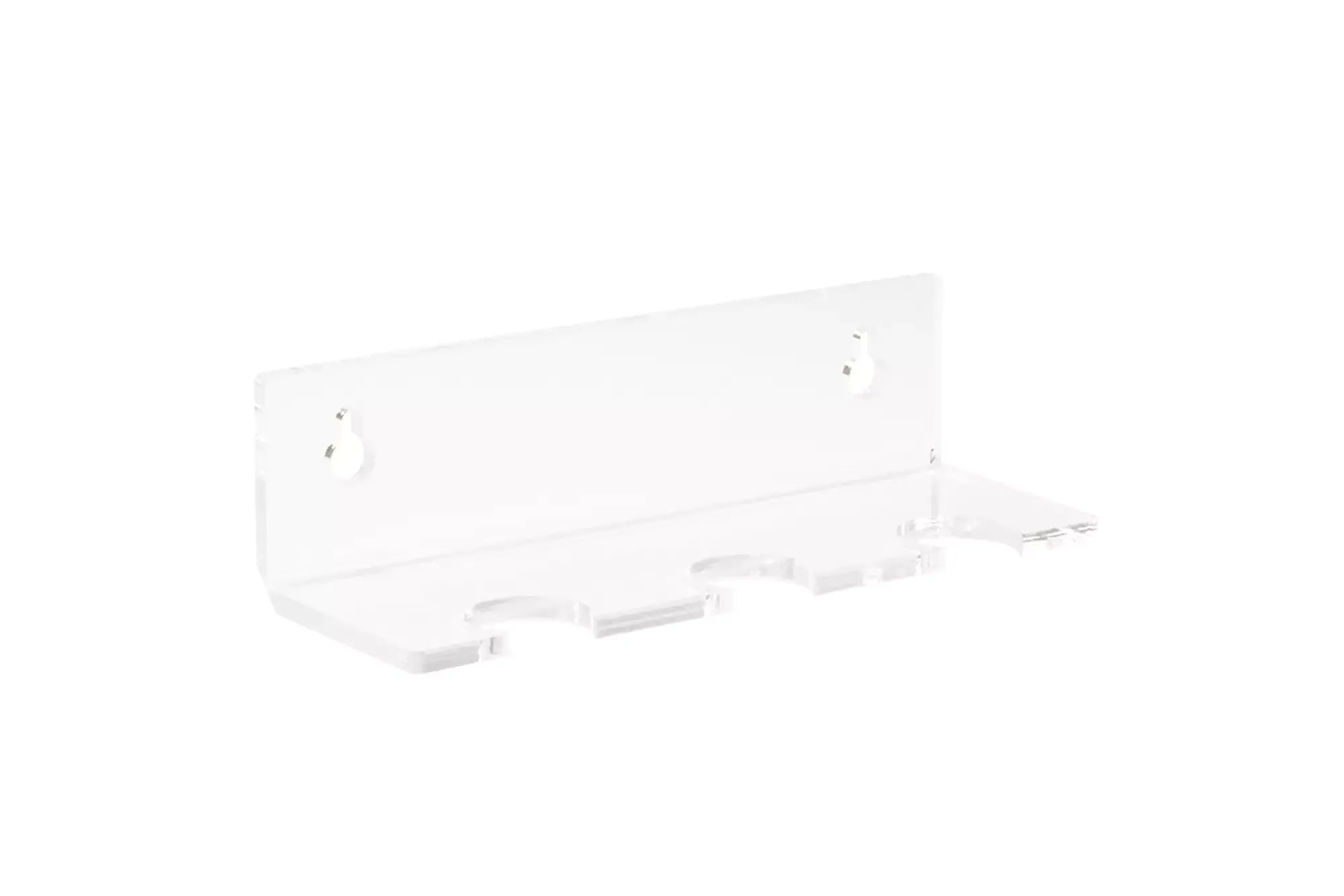 Clear Wall Mounted Floating Shelf for 3 Badminton Racquets