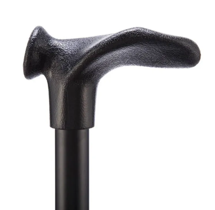 Comfort Grip Cane - Folding & Adjustable - Black