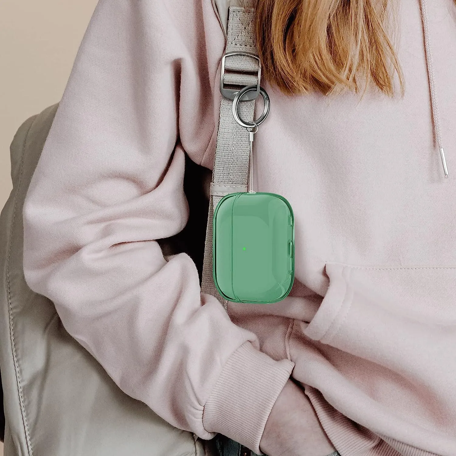 Compatible Airpods Pro2 Case-Clear Green