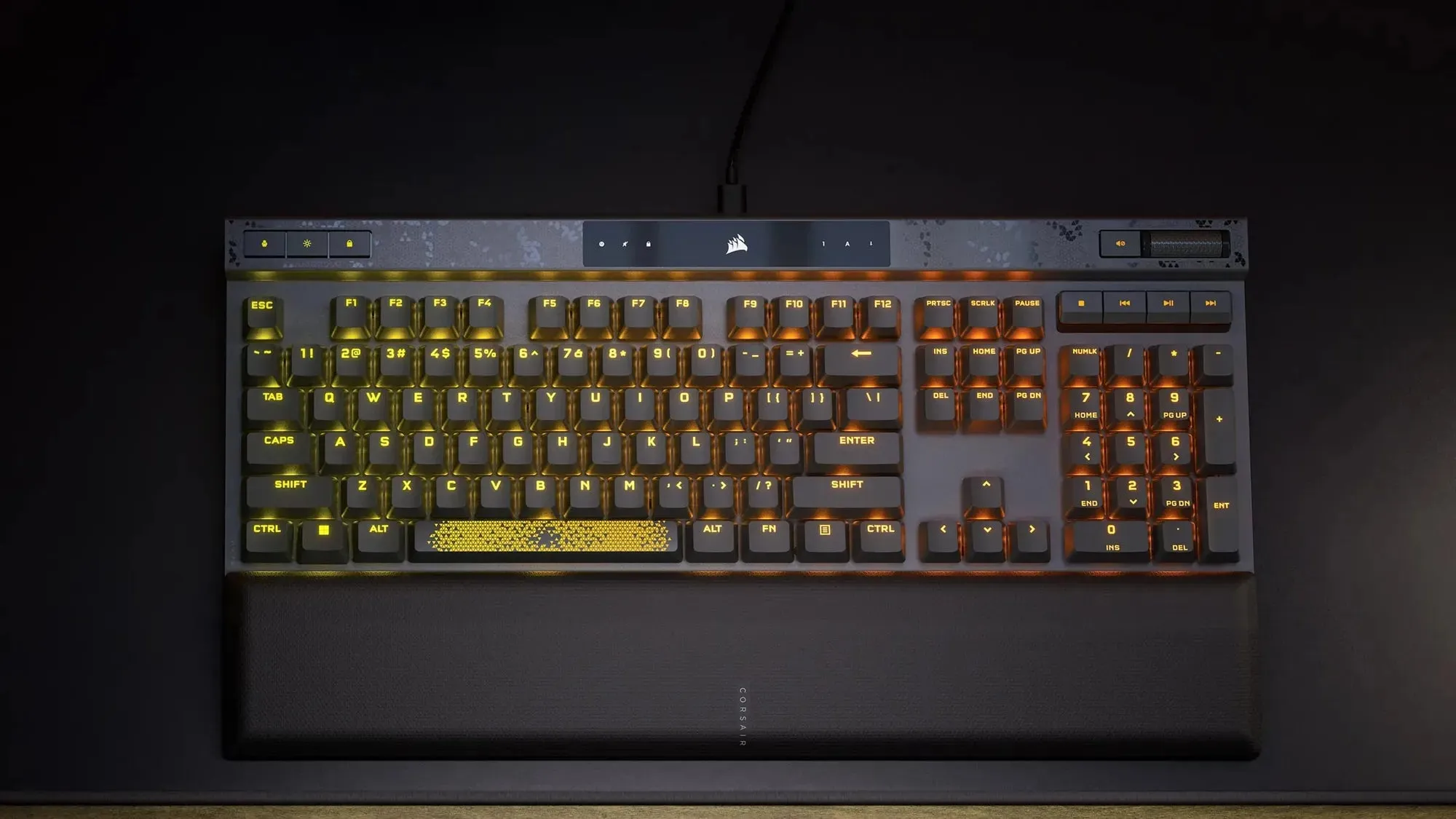 CORSAIR K70 MAX RGB Magnetic-Mechanical Gaming Keyboard; Adjustable CORSAIR MGX Switches; Steel Gray