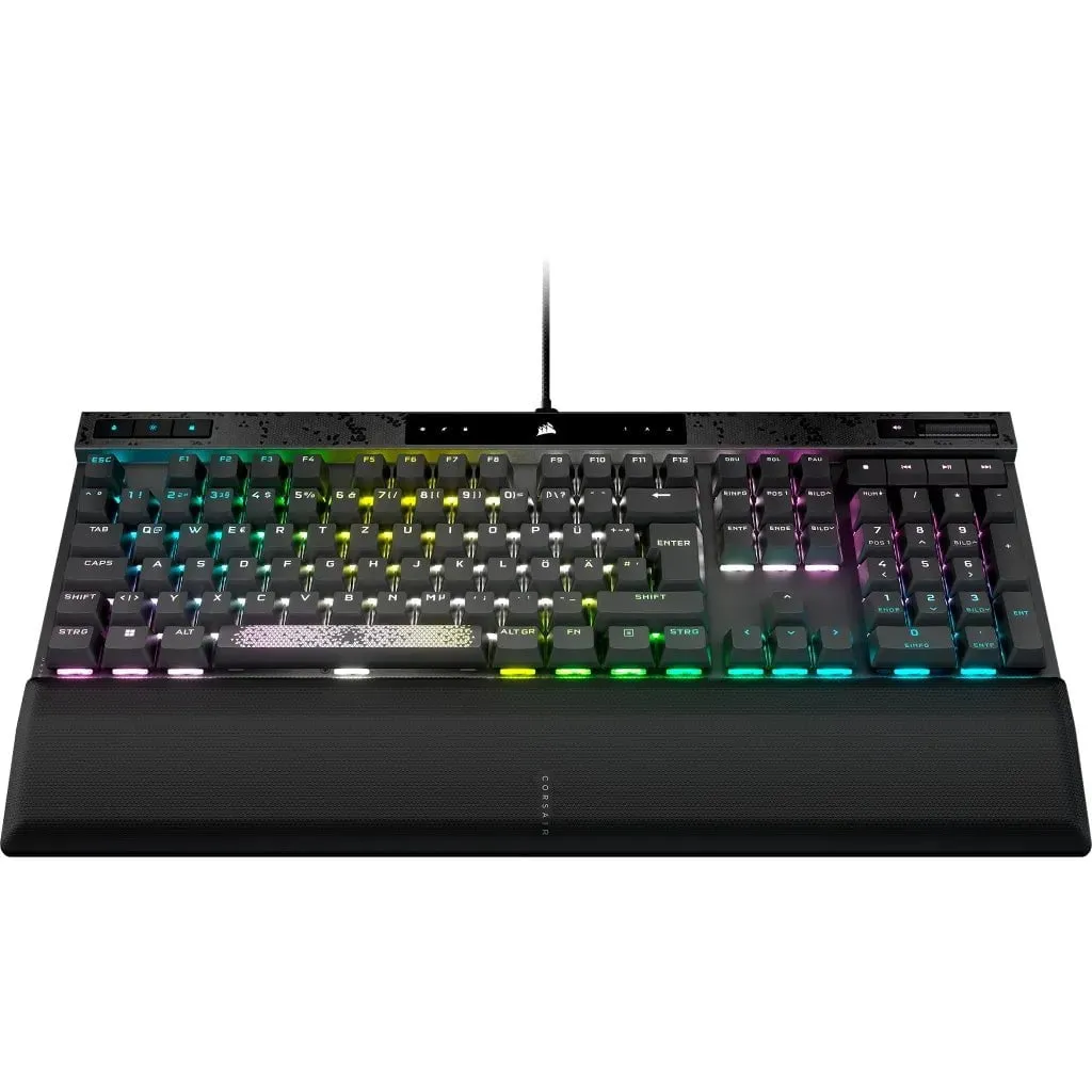 CORSAIR K70 MAX RGB Magnetic-Mechanical Gaming Keyboard; Adjustable CORSAIR MGX Switches; Steel Gray