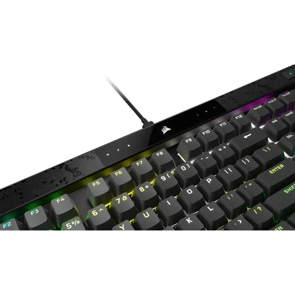 CORSAIR K70 MAX RGB Magnetic-Mechanical Gaming Keyboard; Adjustable CORSAIR MGX Switches; Steel Gray