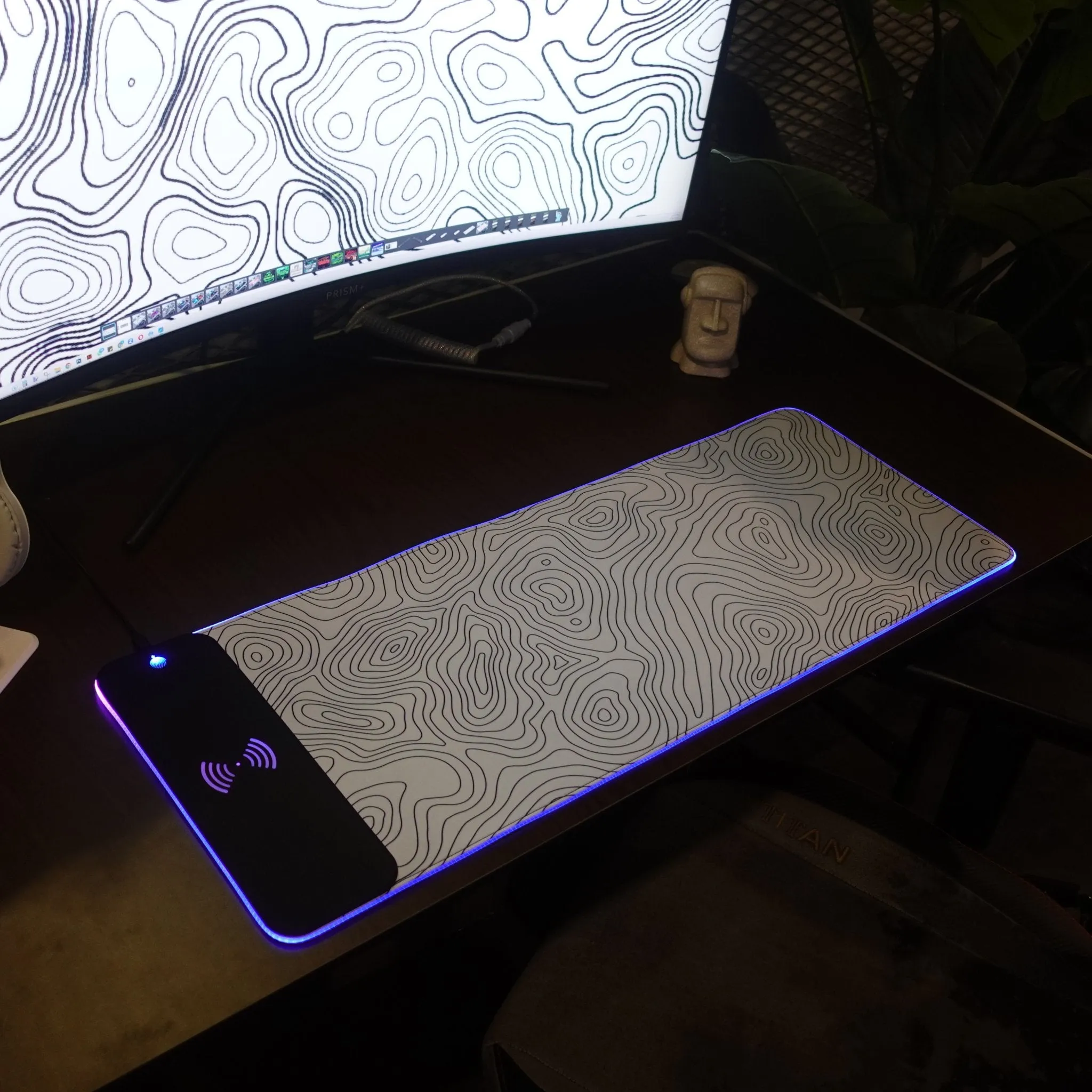 Custom Wireless Charging RGB Deskmat | Custom Your Own Design | Custom Deskmat