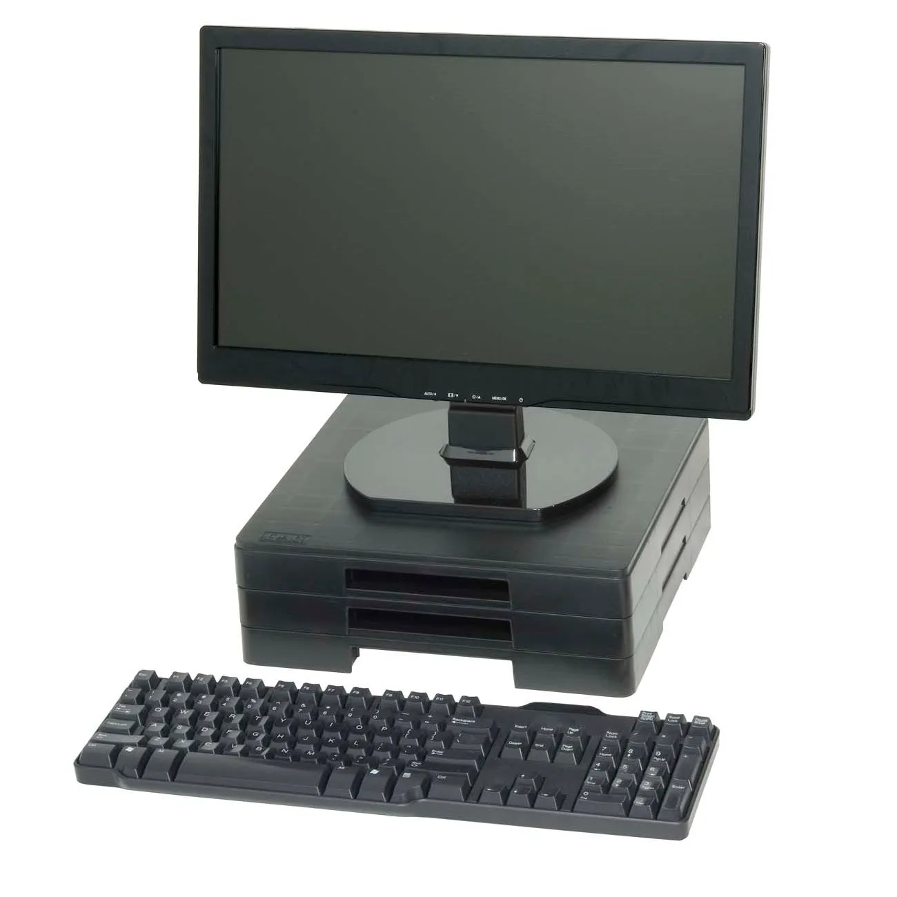 DAC® MP-106 Ergonomic Monitor Riser Block, Black