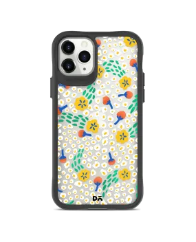 DailyObjects Festive Flora Black Hybrid Clear Case Cover For iPhone 11 Pro