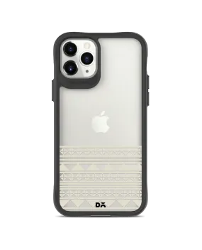 DailyObjects Mandala Band Off White Black Hybrid Clear Case Cover For iPhone 11 Pro Max