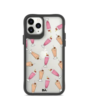 DailyObjects Milkshake Icon Black Hybrid Clear Case Cover For iPhone 11 Pro