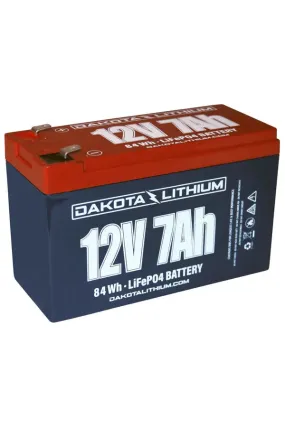 Dakota Lithium | 12V 7Ah Deep Cycle LiFePO4 Battery