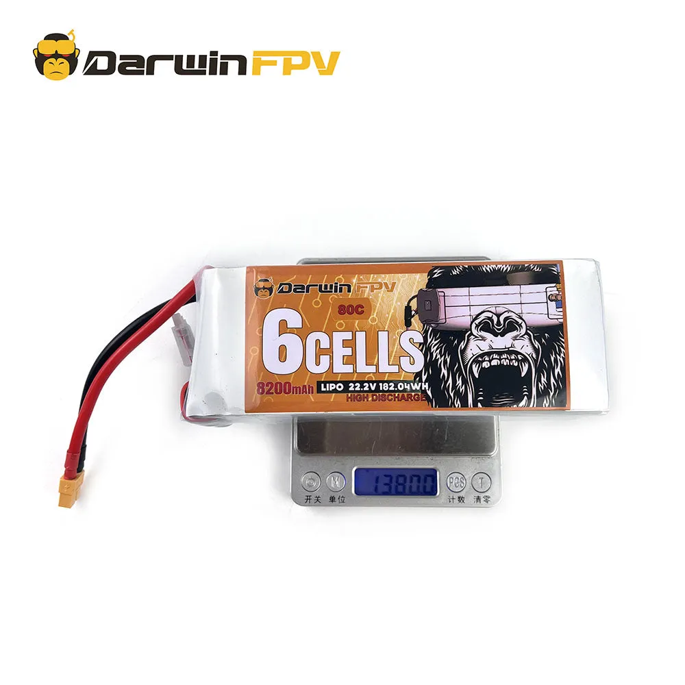 DarwinFPV 6S 8200mAh 80C 22.2V FPV Battery