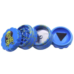 Dead Head Grinder - Blue & Yellow Splatter - 4 Part Metal 60mm