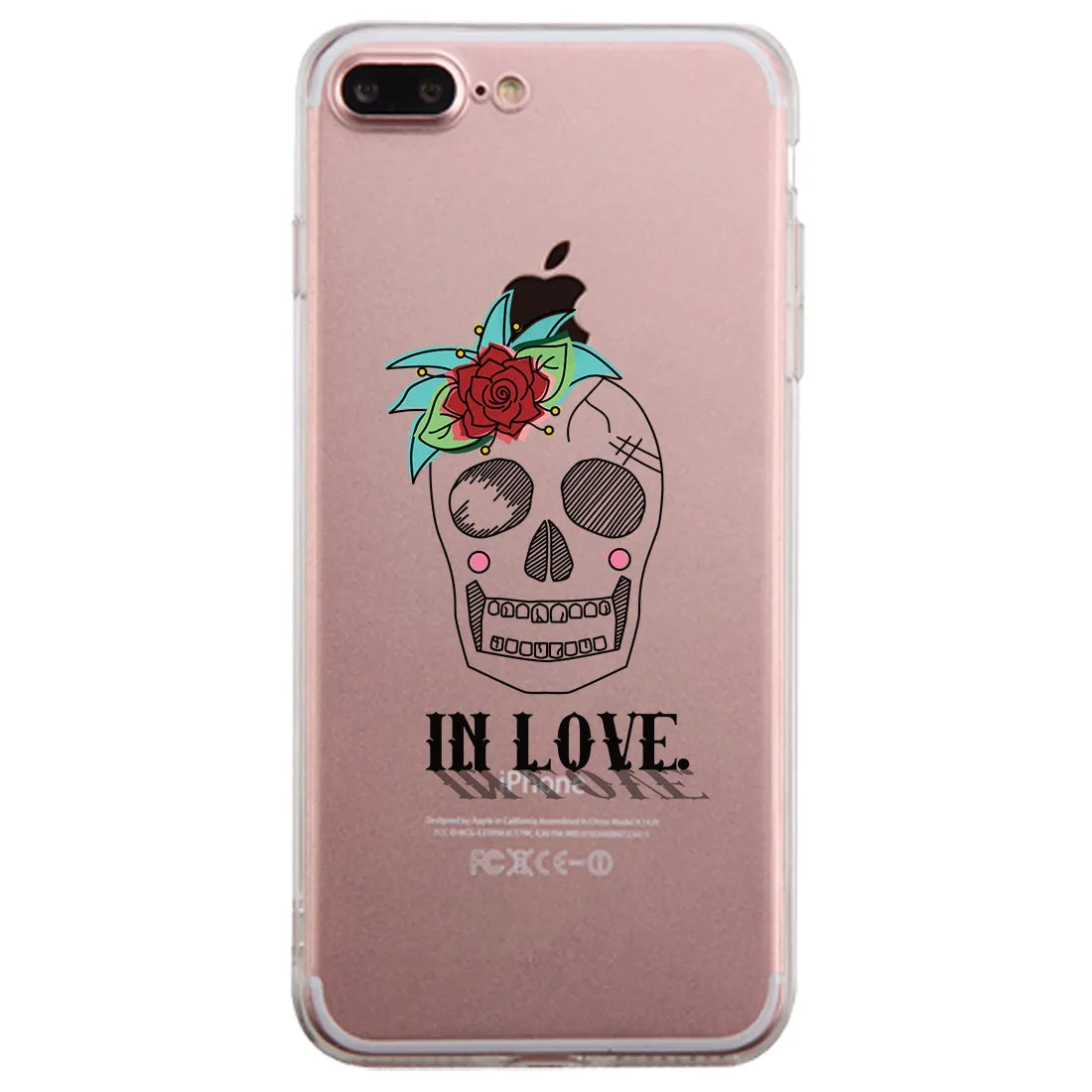 Deadly In Love Clear Case Cute Matching Phone Case for Couples