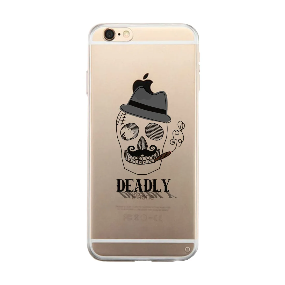 Deadly In Love Clear Case Cute Matching Phone Case for Couples