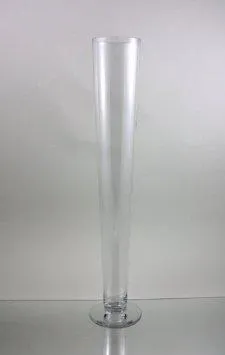 DIY Wedding 24" Clear Pilsner/Cone/Trumpet Vase- XD551-60