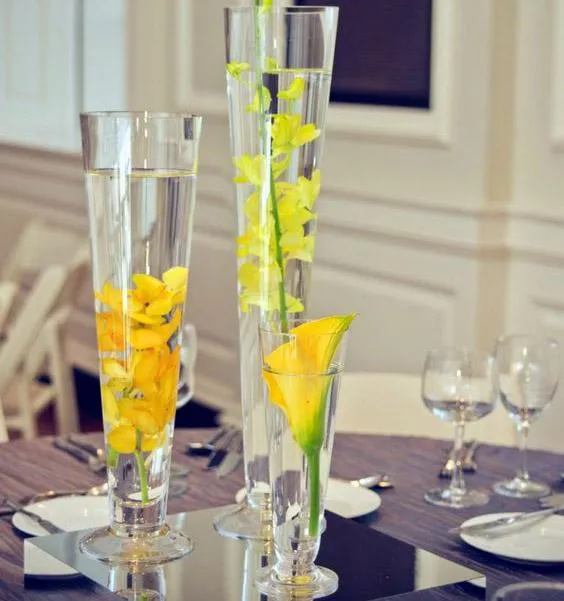 DIY Wedding 24" Clear Pilsner/Cone/Trumpet Vase- XD551-60