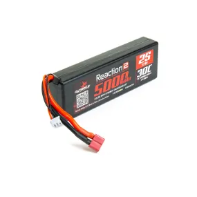 Dynamite 7.4V 5000mAh 2S 30C Reaction 2.0 Hardcase LiPo Battery: Deans