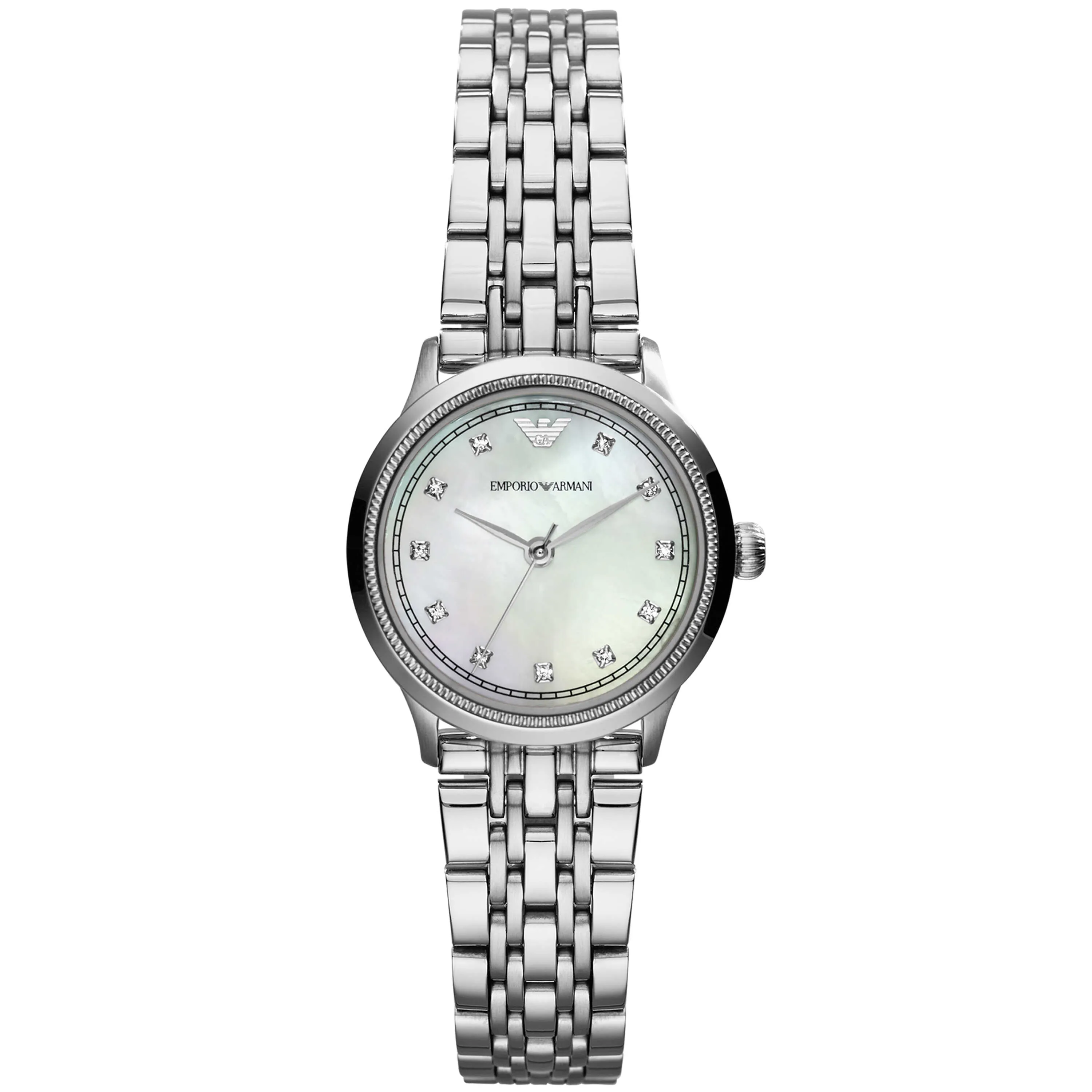 Emporio Armani Silver Tone Analogue Watch AR1803