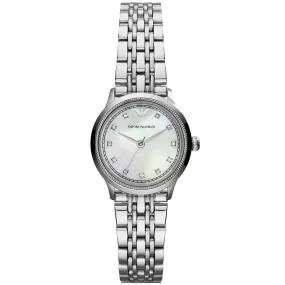 Emporio Armani Silver Tone Analogue Watch AR1803