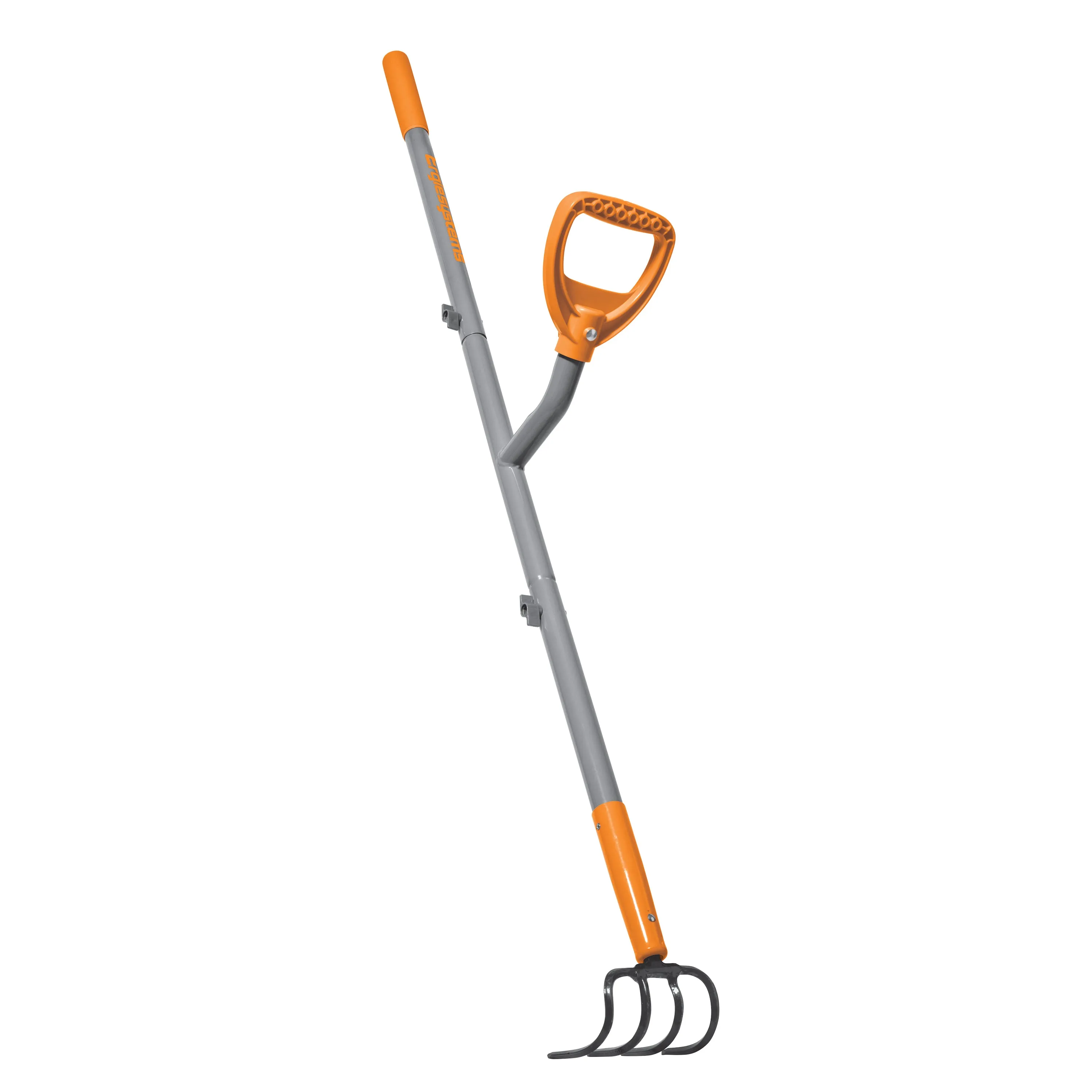 Ergie Systems ERG-CLTV45 Steel Shaft Garden Soil Cultivator | 54-Inch | 4 Tines