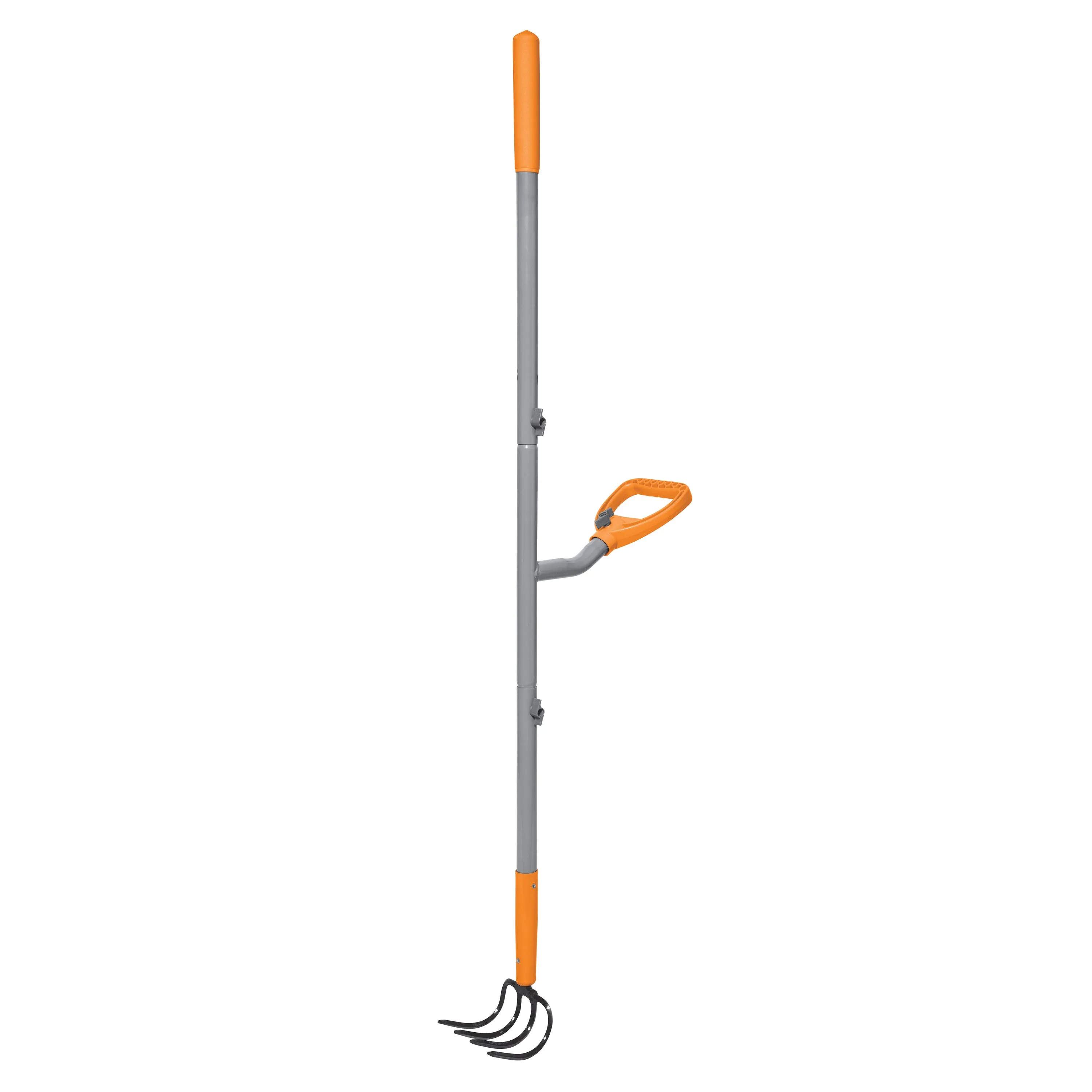 Ergie Systems ERG-CLTV45 Steel Shaft Garden Soil Cultivator | 54-Inch | 4 Tines