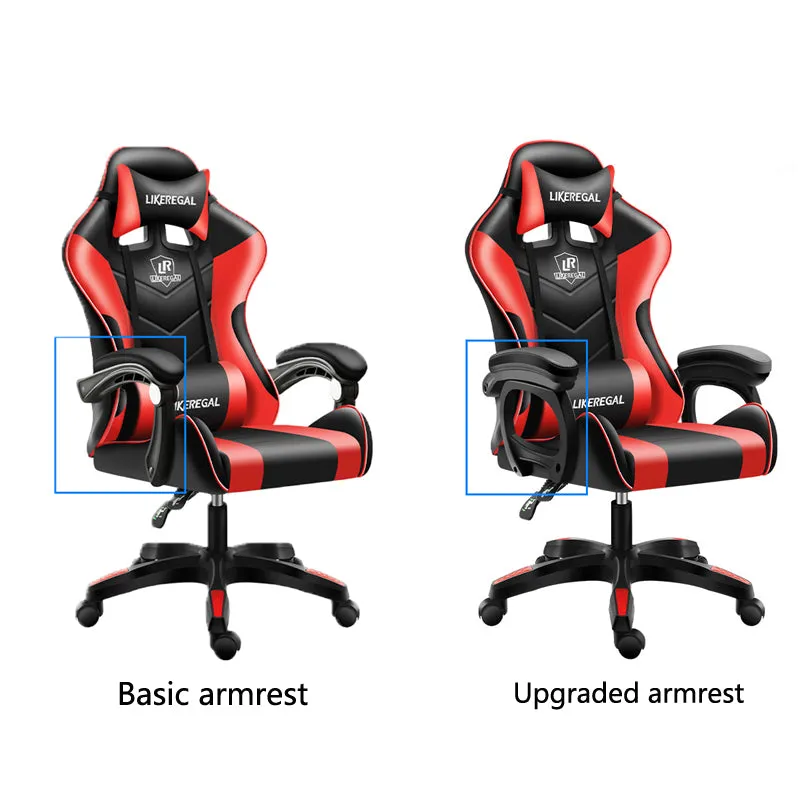 Ergonomic High Back Computer Gaming Chair with Height Adjustment