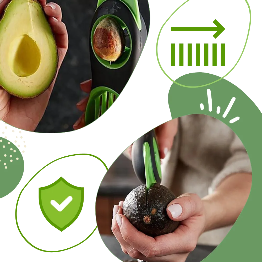 Ergonomic Multifunctional Avocado Tool