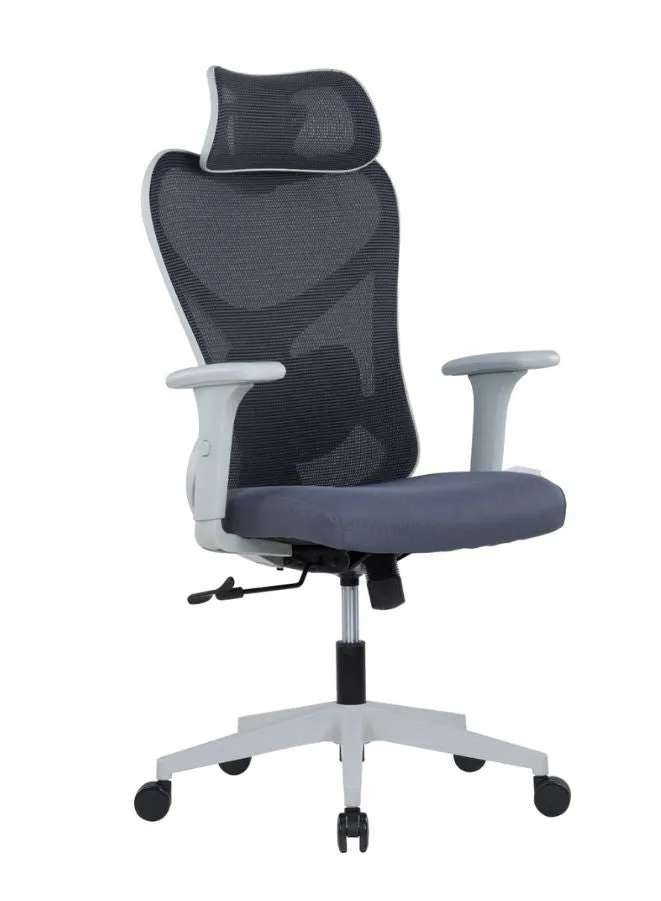 Ergonomic Office Chair with 2D Adjustable Headrest, Lumbar Support, and 125° Recline