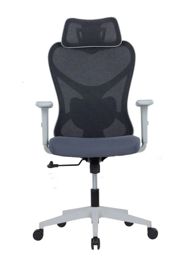 Ergonomic Office Chair with 2D Adjustable Headrest, Lumbar Support, and 125° Recline