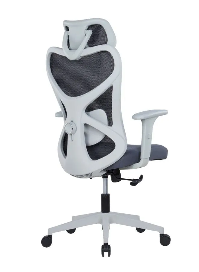 Ergonomic Office Chair with 2D Adjustable Headrest, Lumbar Support, and 125° Recline