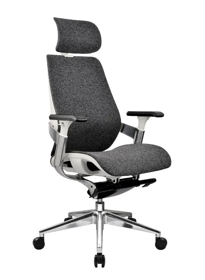 Executive Mesh Office Chair with White Frame, Comfortable for Long Time Use in Office, Home and Shops