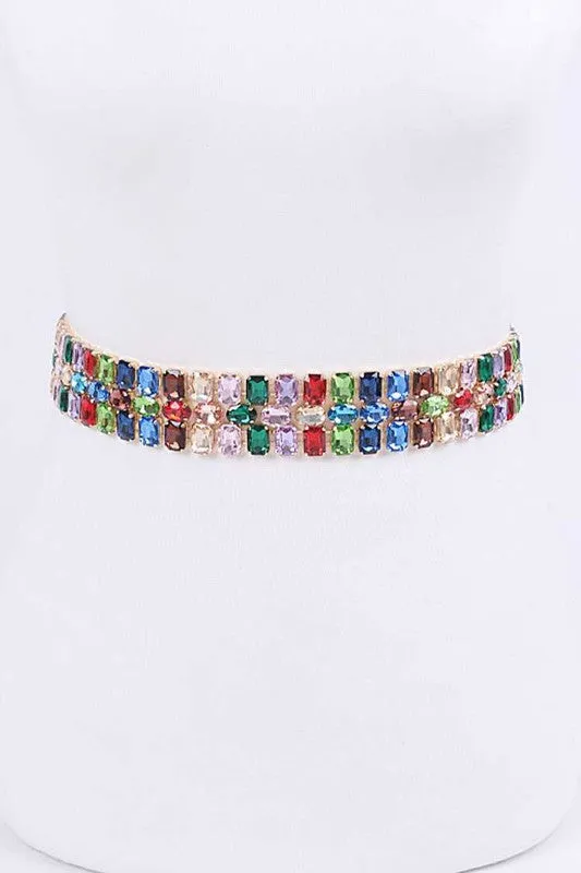 Fashion Junkie- Rhinestone Chain Belt