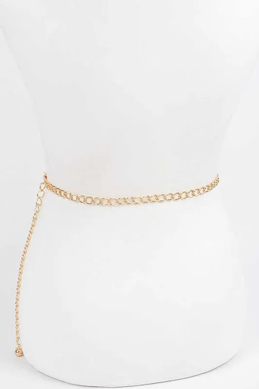 Fashion Junkie- Rhinestone Chain Belt