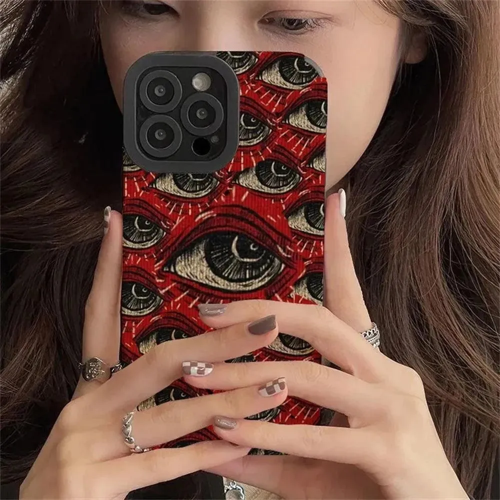 Fashion Spooky Scary Red Eye Case For iPhone