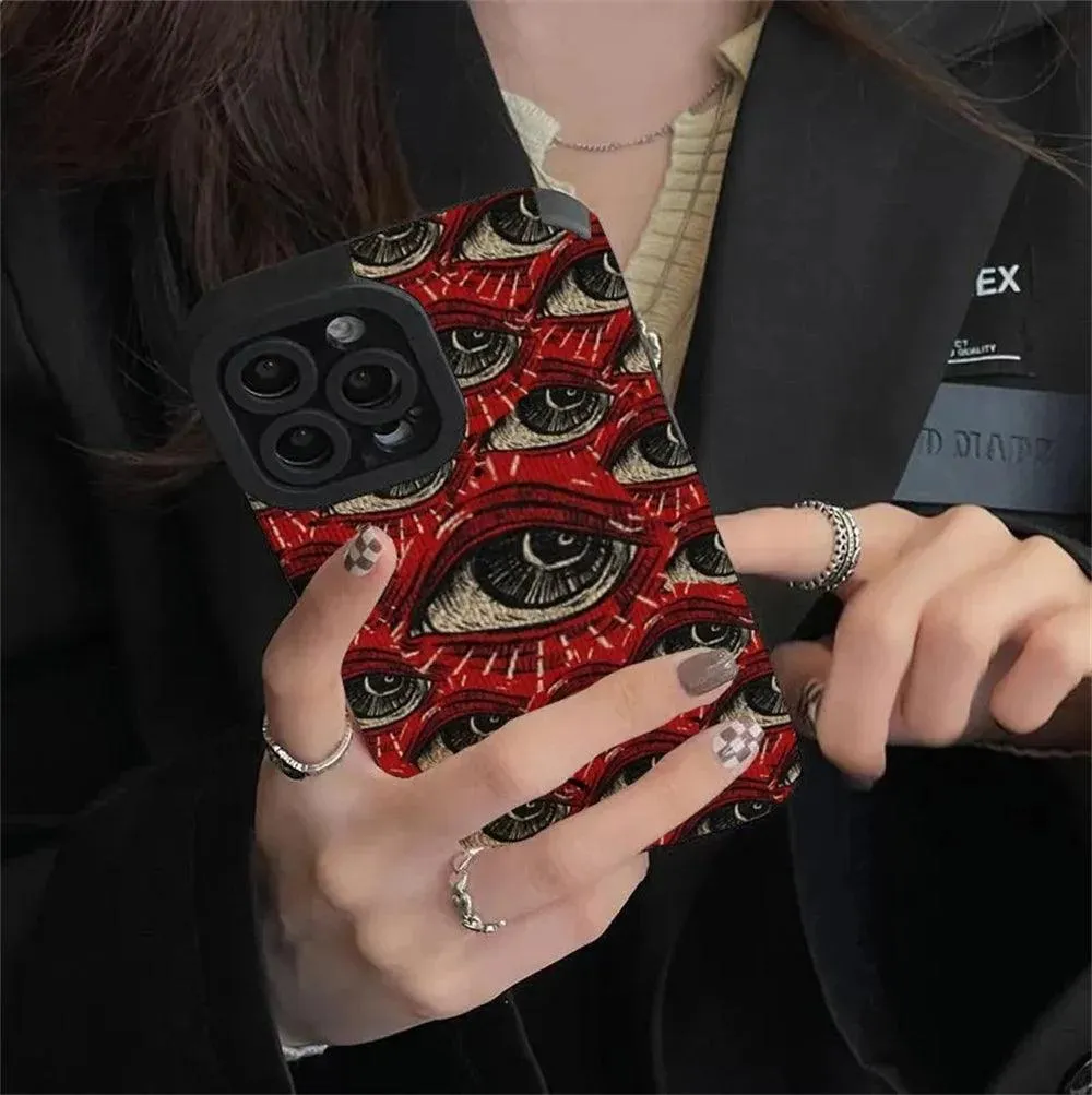 Fashion Spooky Scary Red Eye Case For iPhone