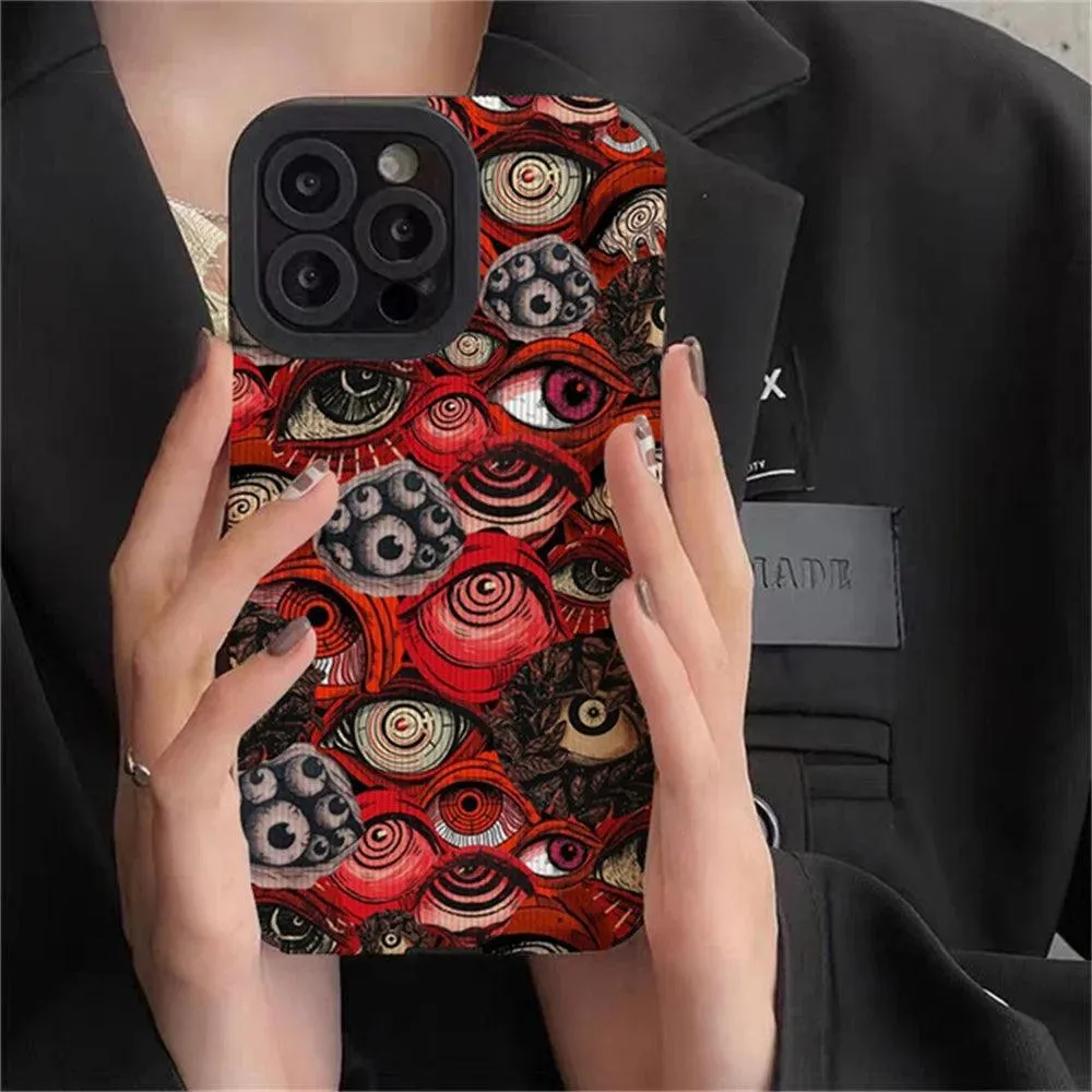 Fashion Spooky Scary Red Eye Case For iPhone