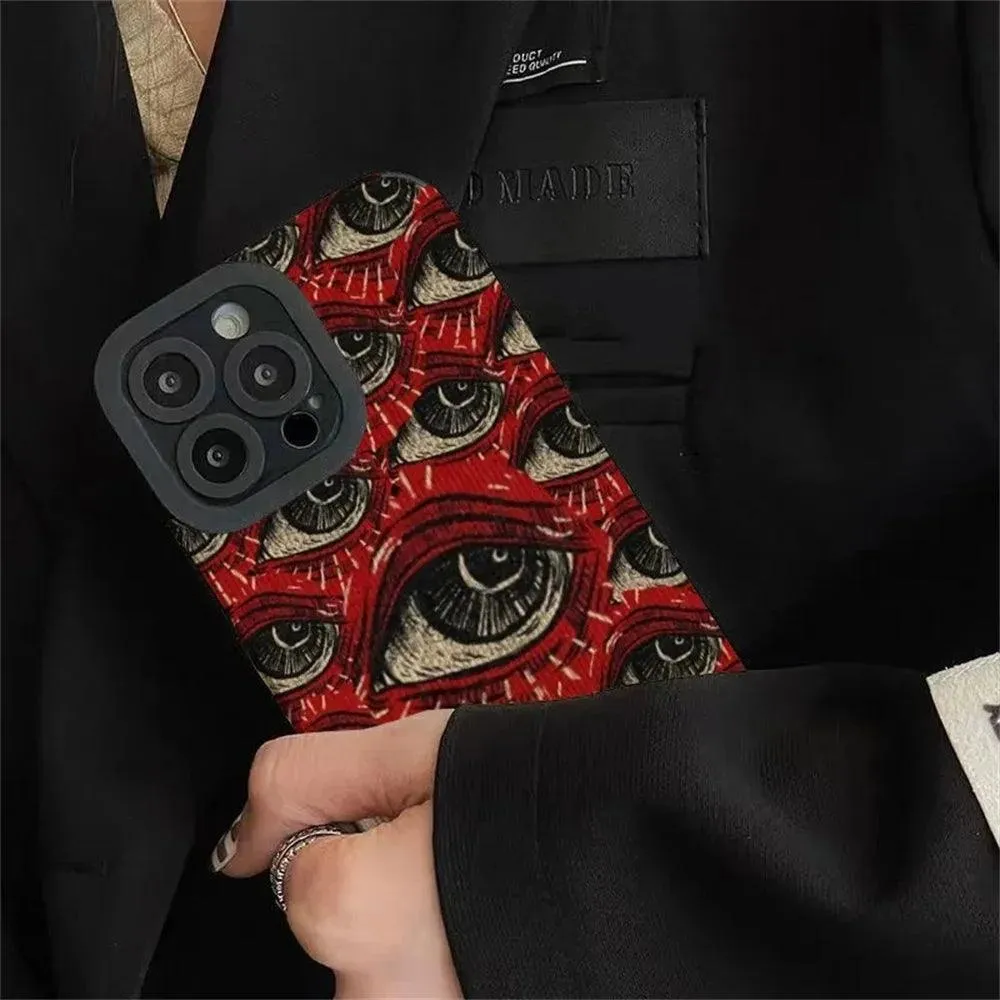 Fashion Spooky Scary Red Eye Case For iPhone