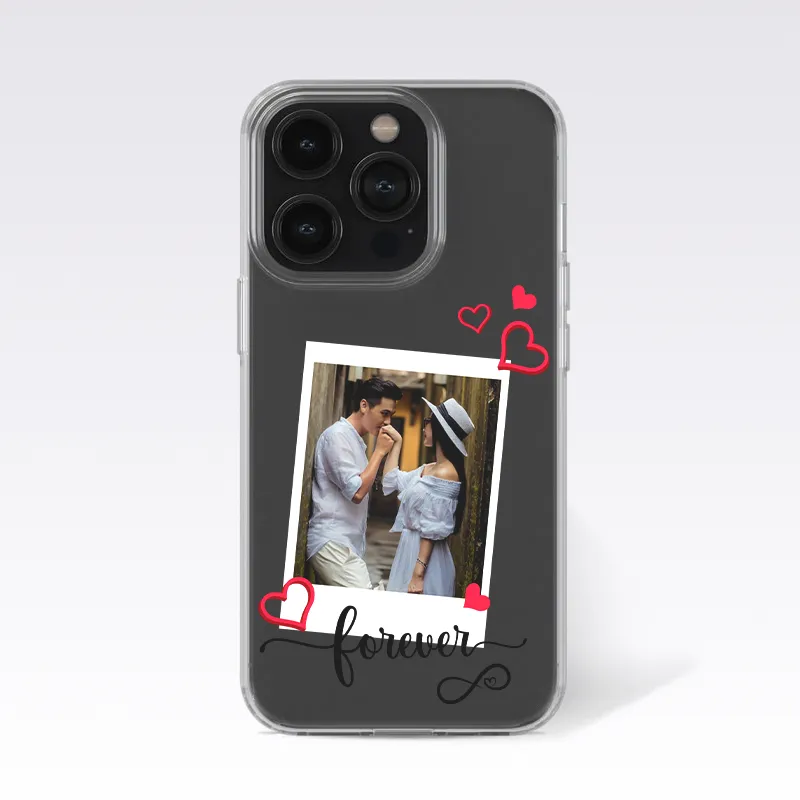 Forever Love Custom Photo Clear Silicon Case