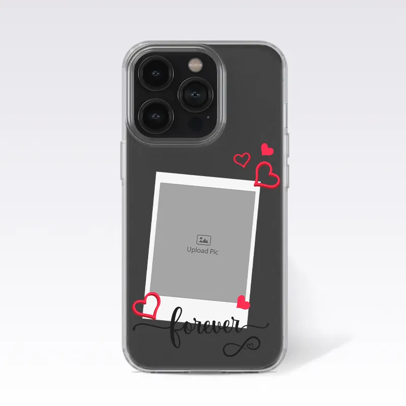 Forever Love Custom Photo Clear Silicon Case