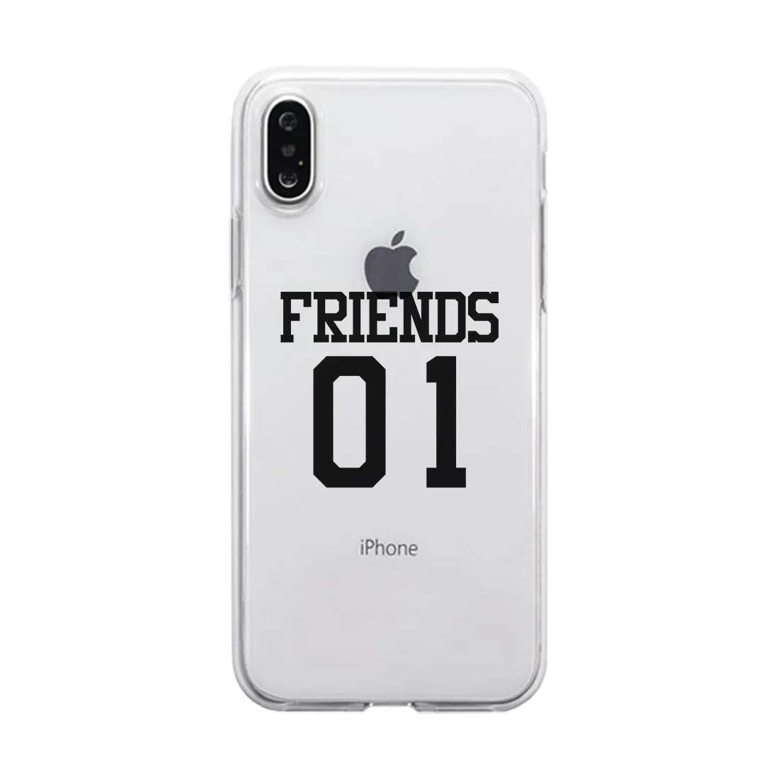 Friend01-RIGHT Clear Case Funny BFF Matching Gift Phone Case Slim